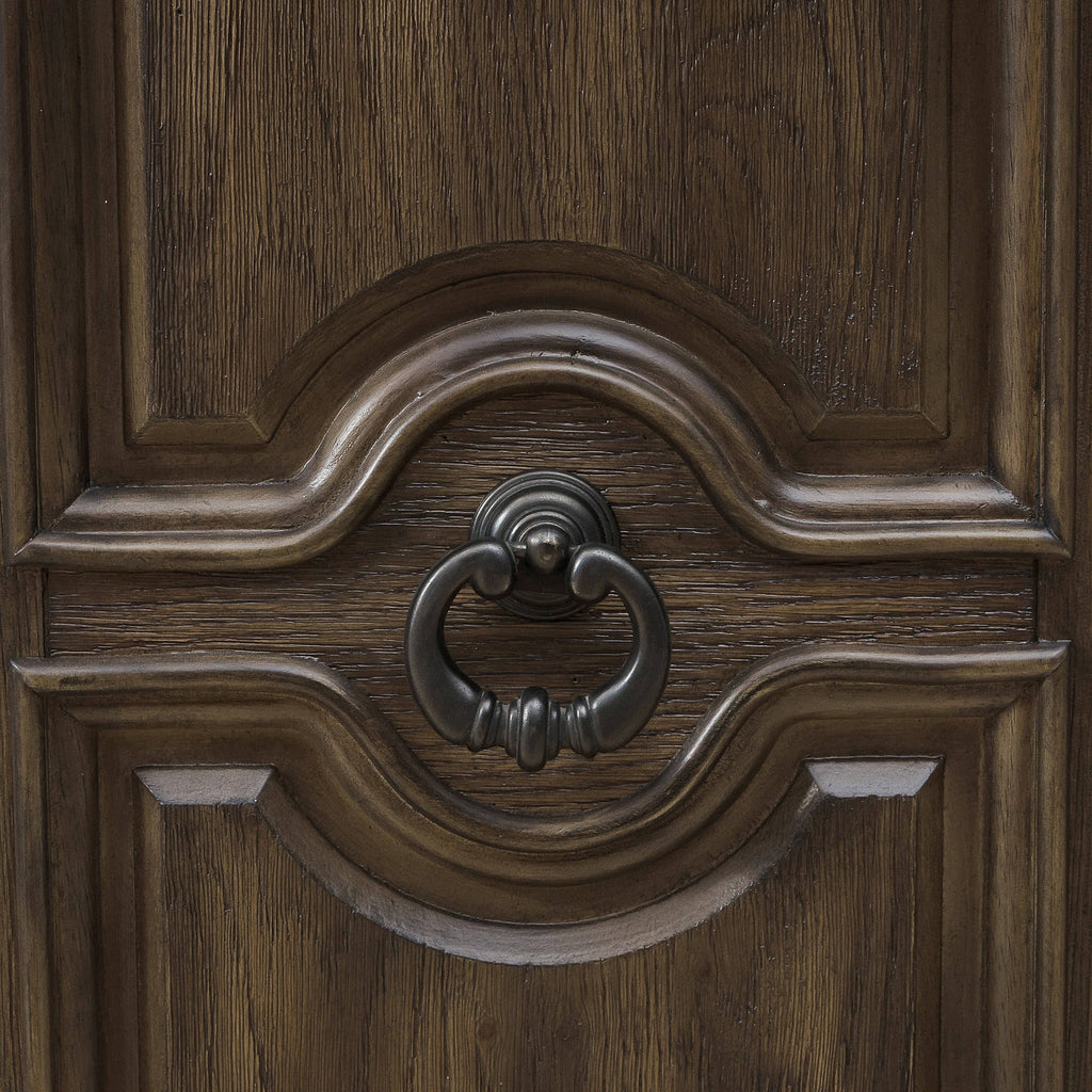 Oak Brown Two Door Accent Chest E11791