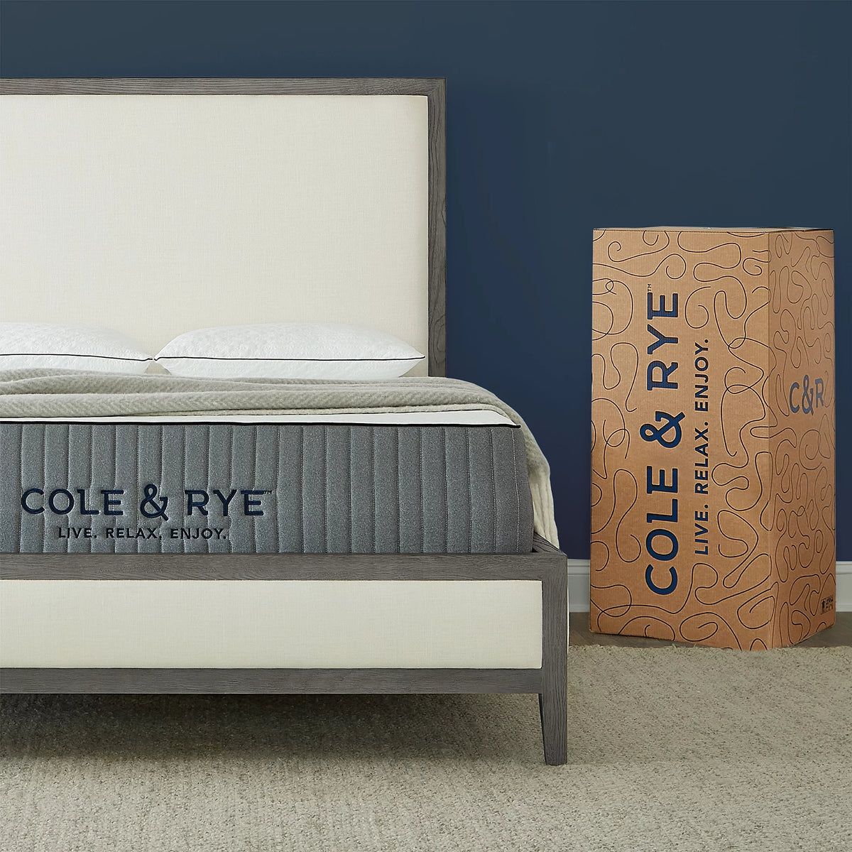 12" Medium Firm Gel Memory Foam Spring Mattress, King J133445