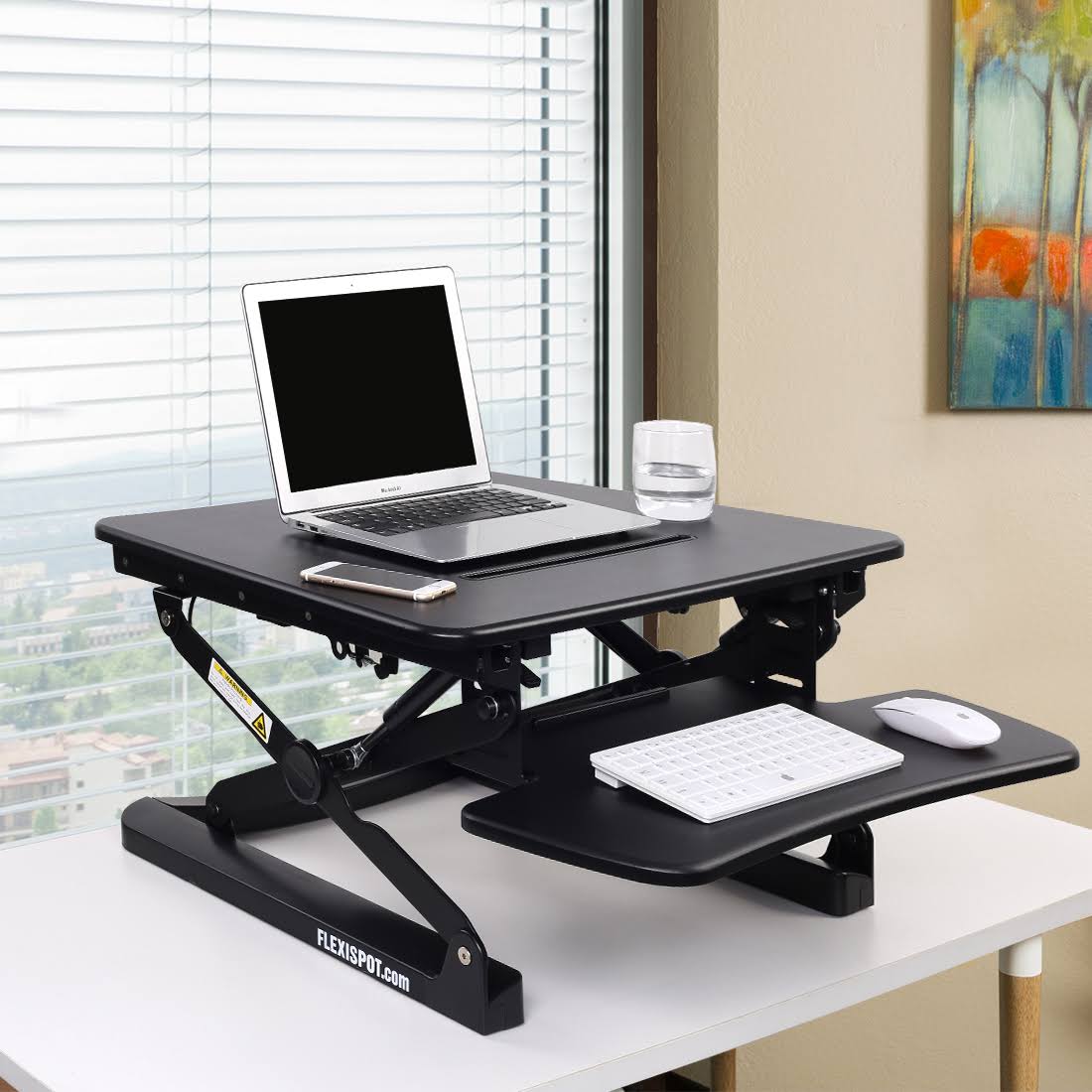Black Standing Desk Workstation R563104