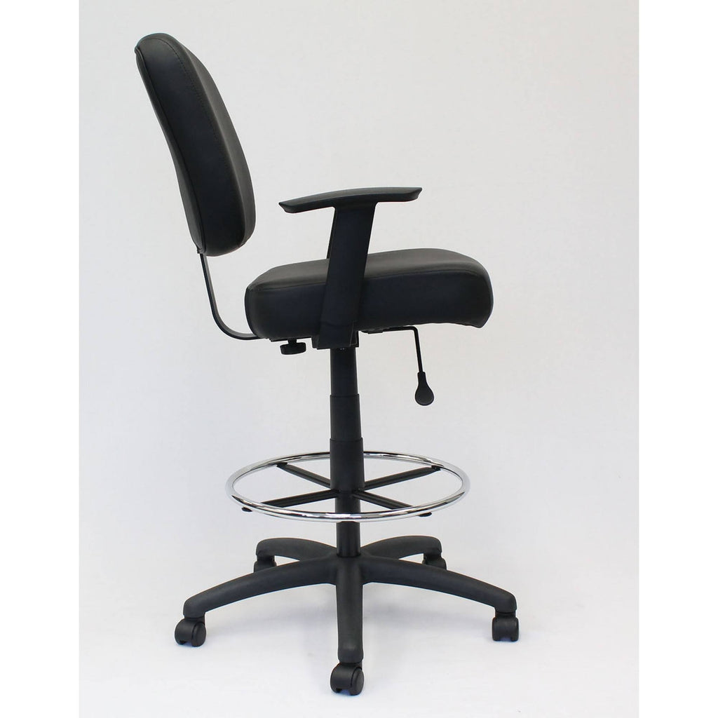 Black Oversized Drafting Stool Q5036