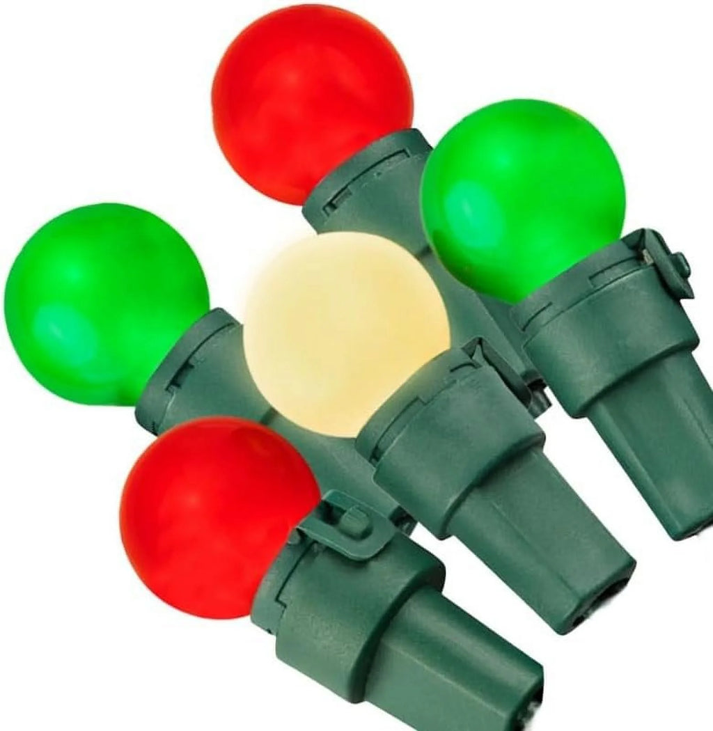 70 G15 Red Green Warm-White LED Mini Globe Light String N7413