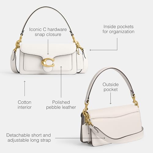 Polished Pebble Leather Tabby Shoulder Bag 20 C21046