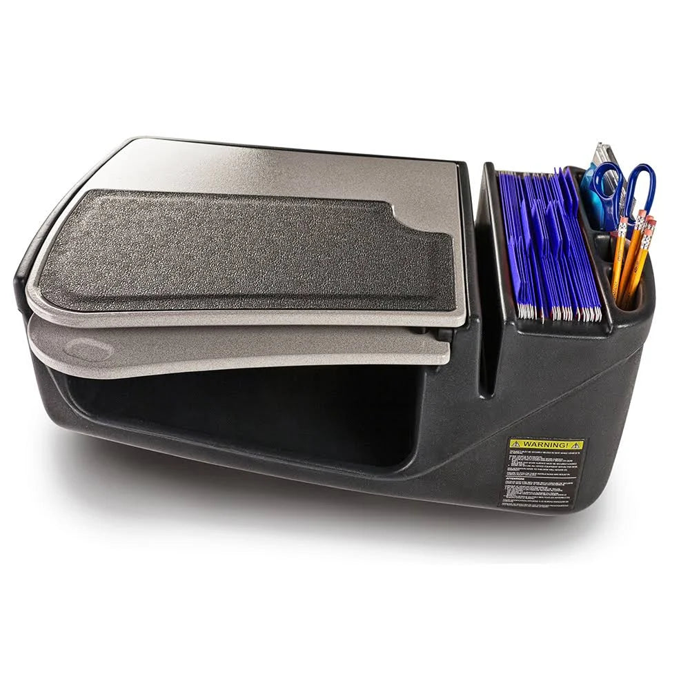 Grey Car Desk with Built-in Power Inverter D6250
