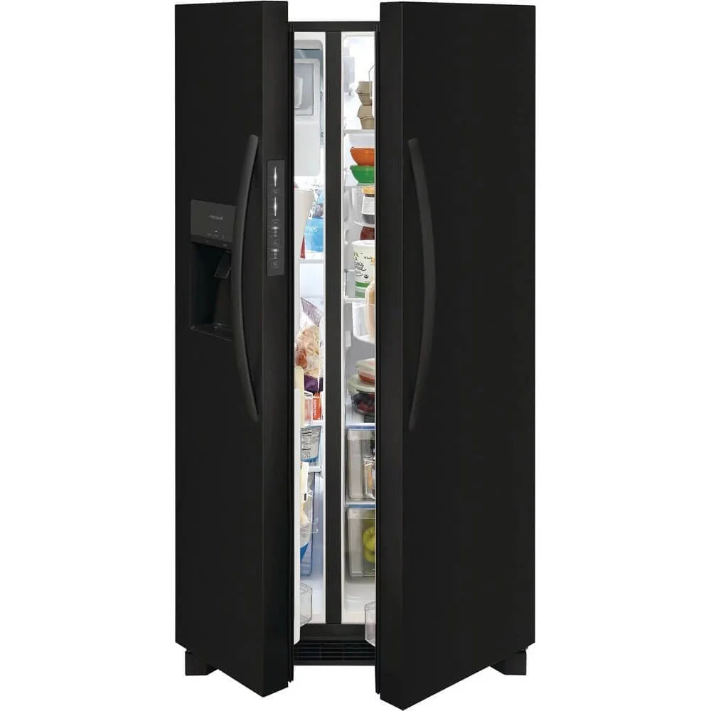 Black Automatic Defrost Refrigerator Y244