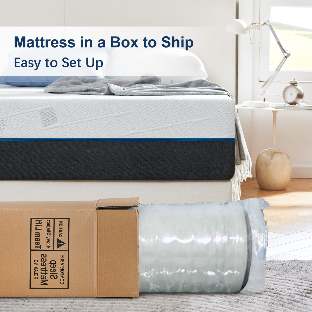 10" Full Size Memory Foam Mattress in a Box S696225