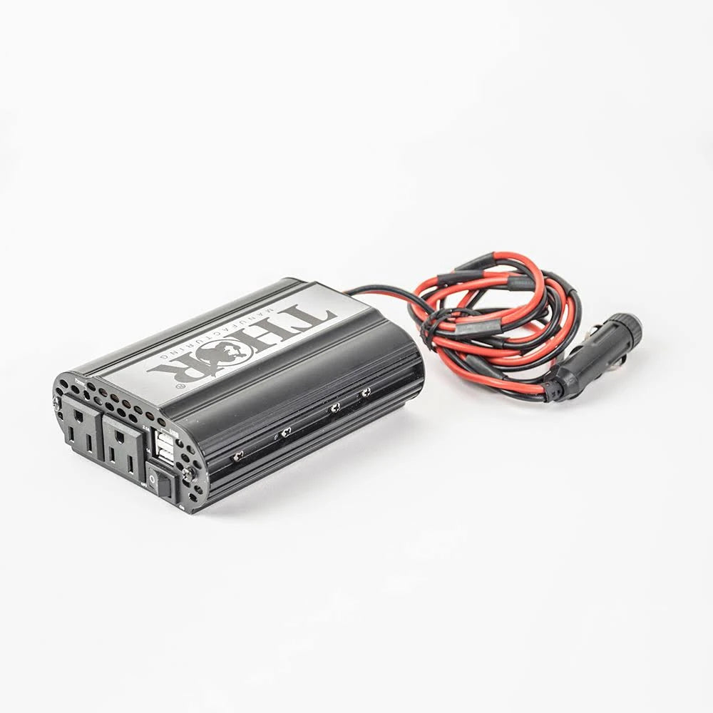 Grey Car Desk with Built-in Power Inverter D6250