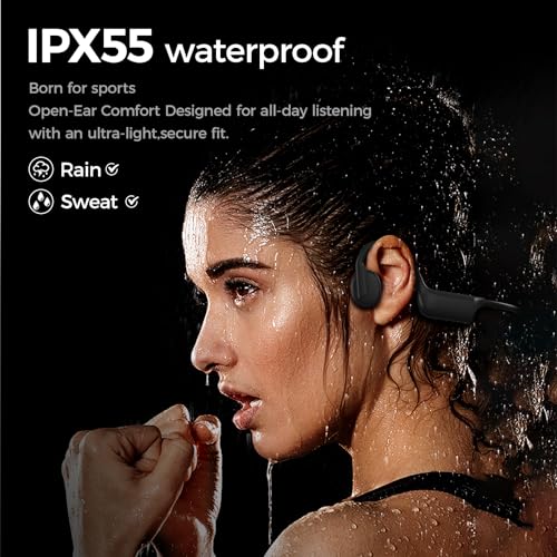 Bone Conduction Open-Ear Wireless Bluetooth Headphones with Mic X51437