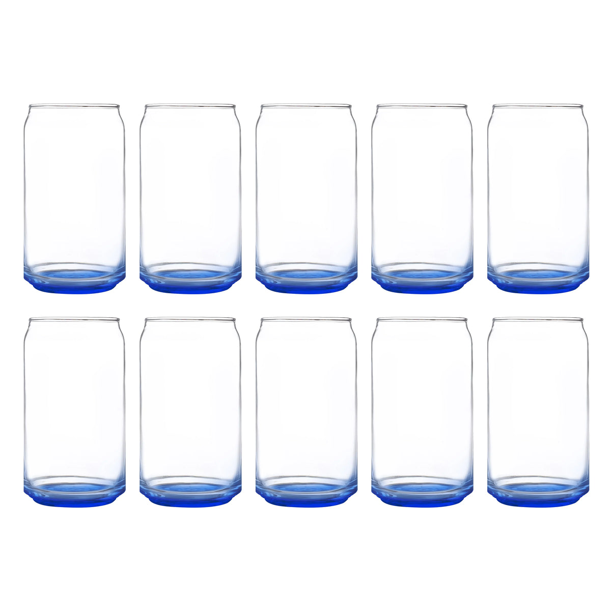Blue 16 oz Glassware Set of 10 H969337