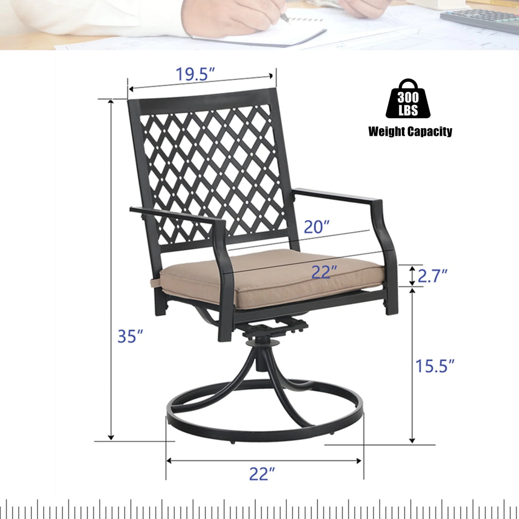 8-Piece Outdoor Dining Set with 13 ft Umbrella R89006