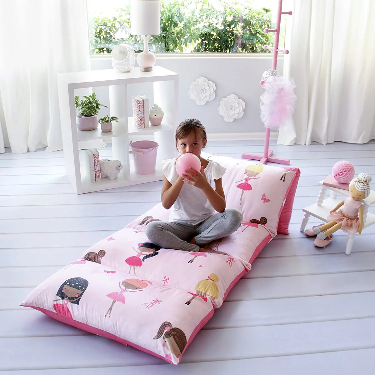 Black/White King Floor Pillow Case F158