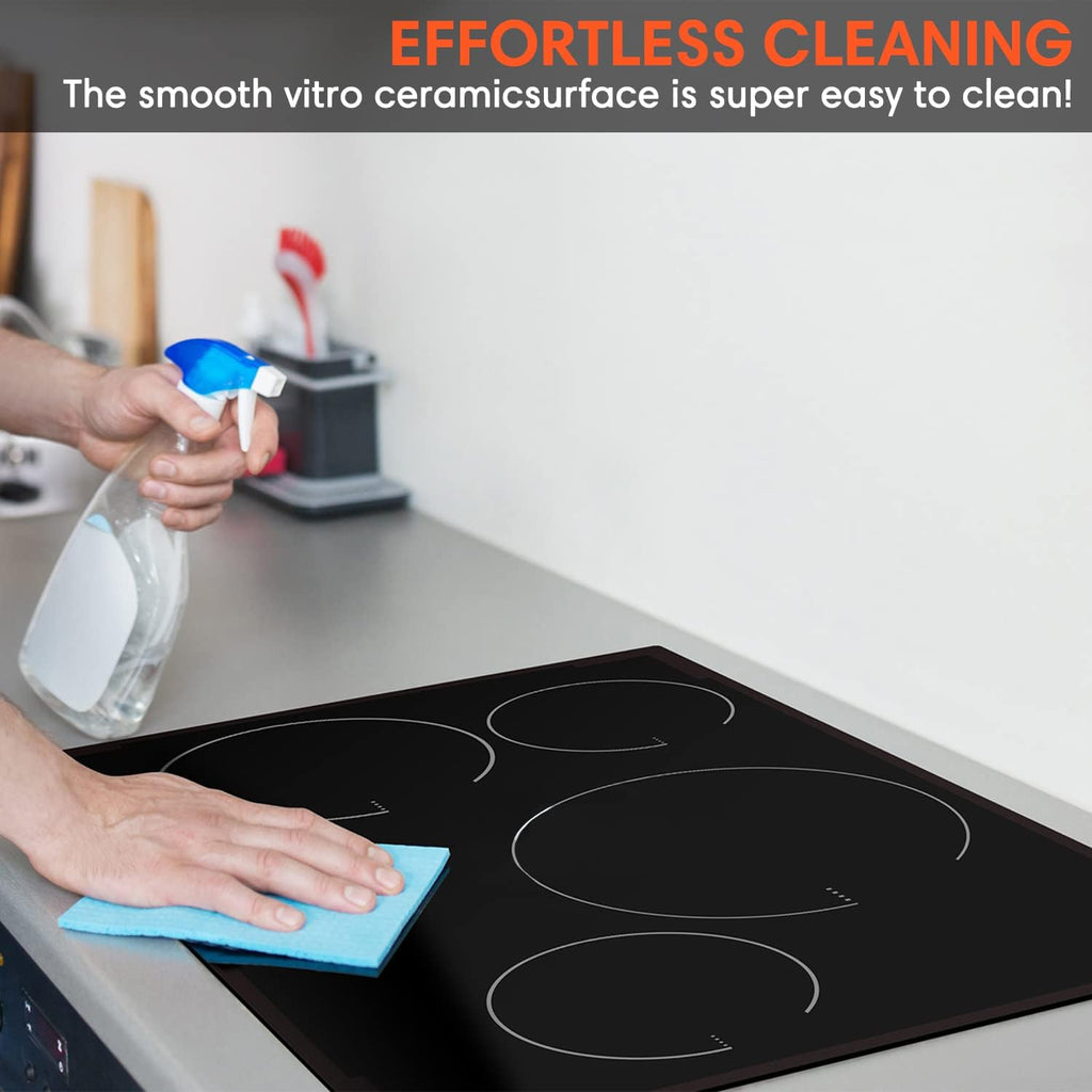 Induction Cooktop with 4 Burners Smoothtop Ceramic Glass H5175