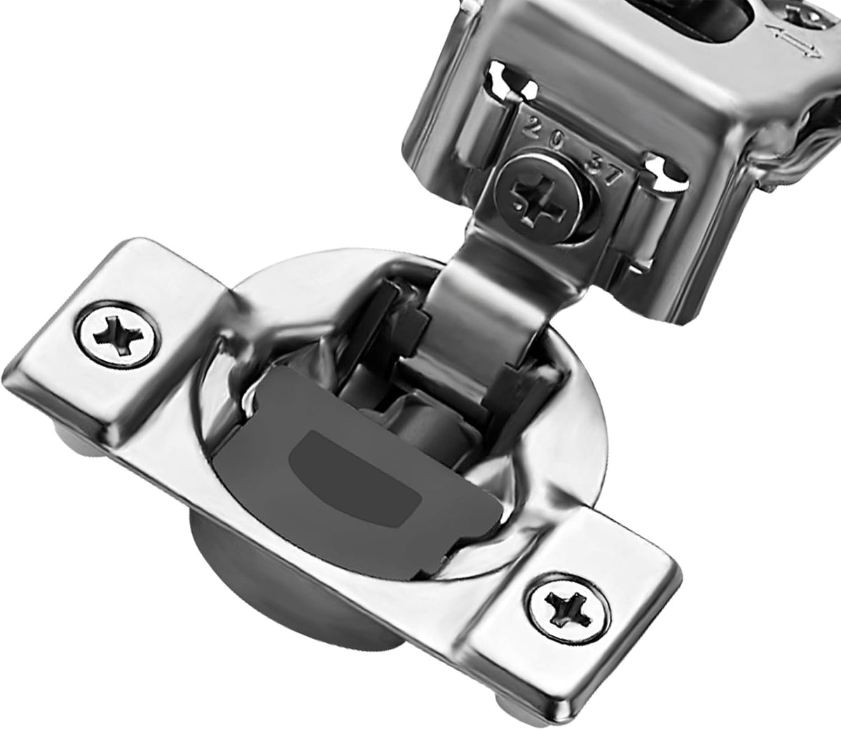 50 Pack 1-1/4 inch Soft Close Cabinet Hinges Satin Nickel Stainless Steel M89907