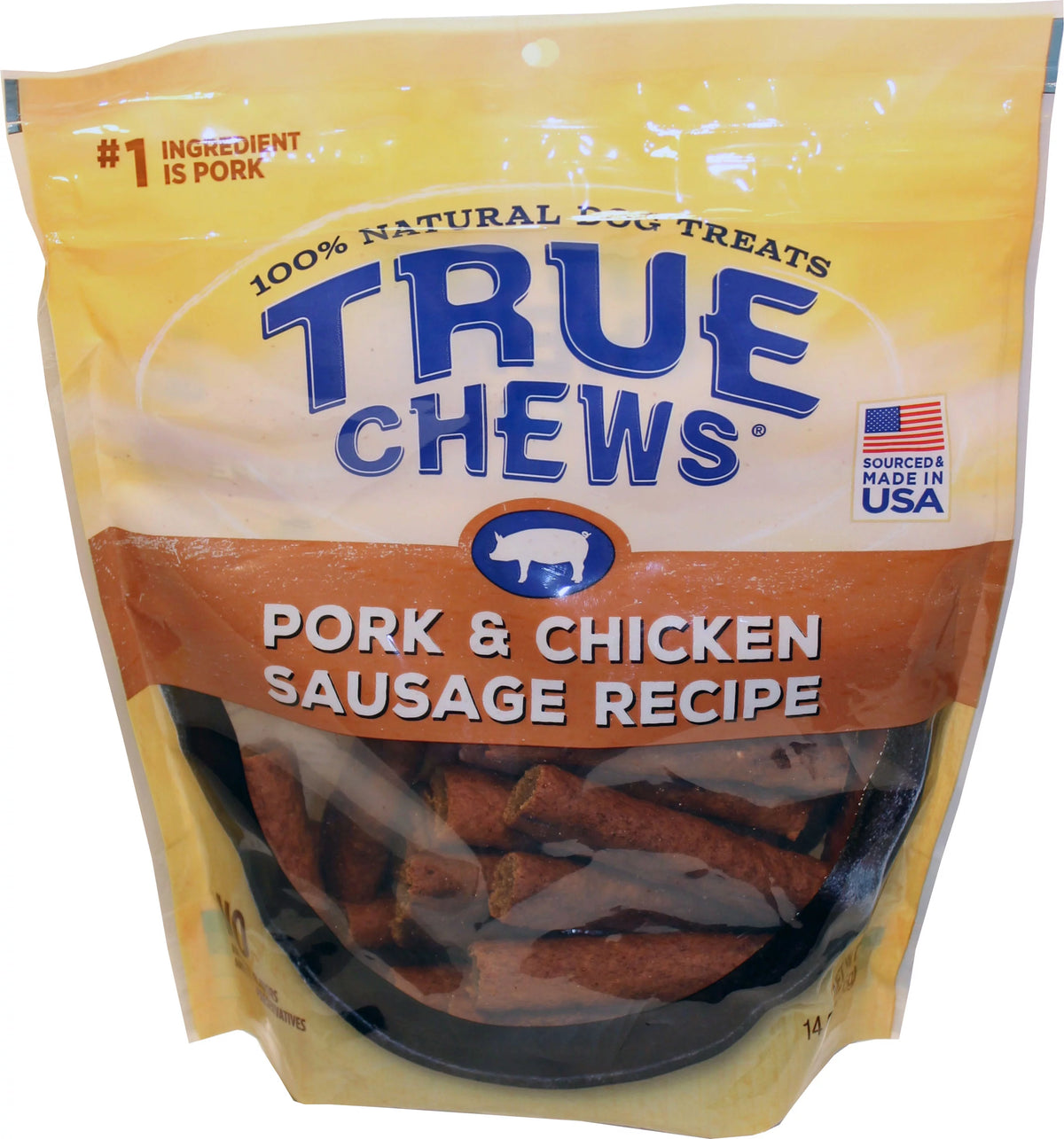 Pork & Chicken Sausage Recipe Dog Treats, 14 Oz Z739895