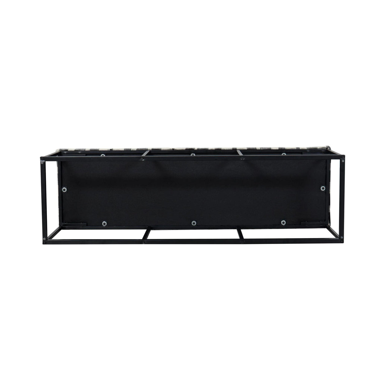 Black Padded Bench Y947