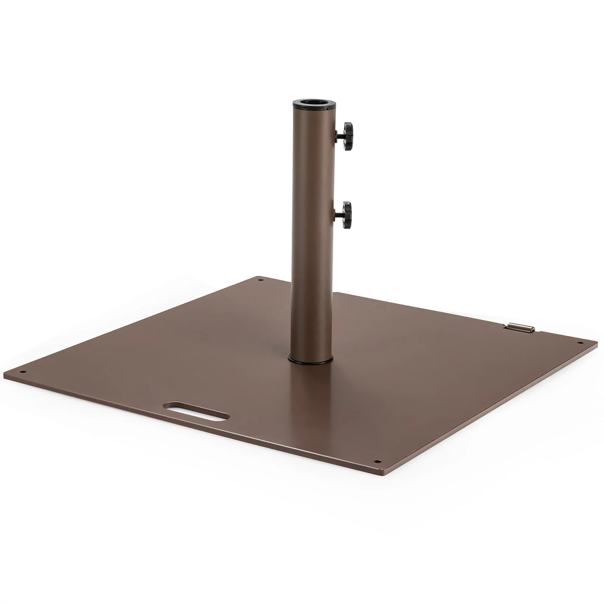 50LBS Patio Square Umbrella Base Stand with Wheels O6963