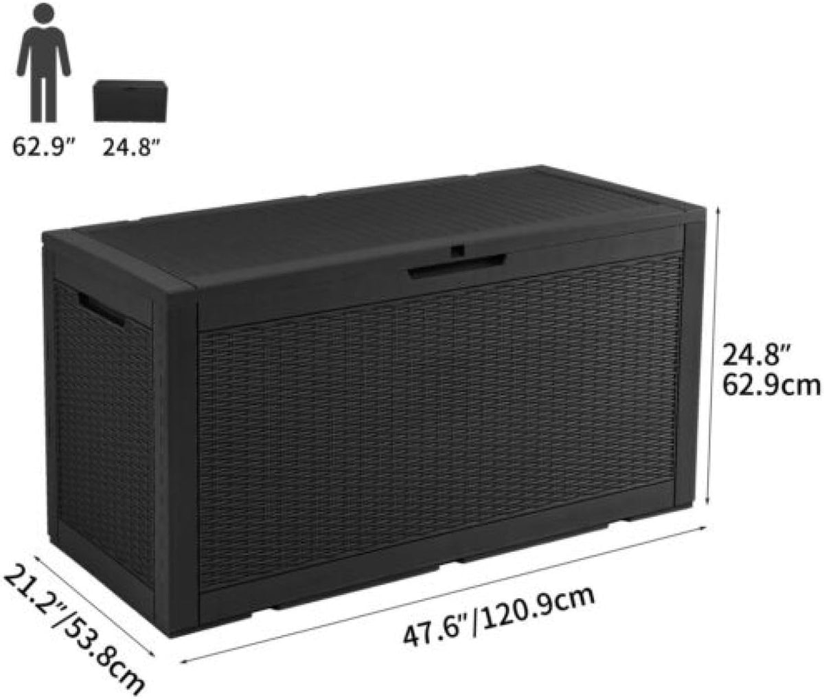100 Gallon Waterproof Resin Deck Box A94333