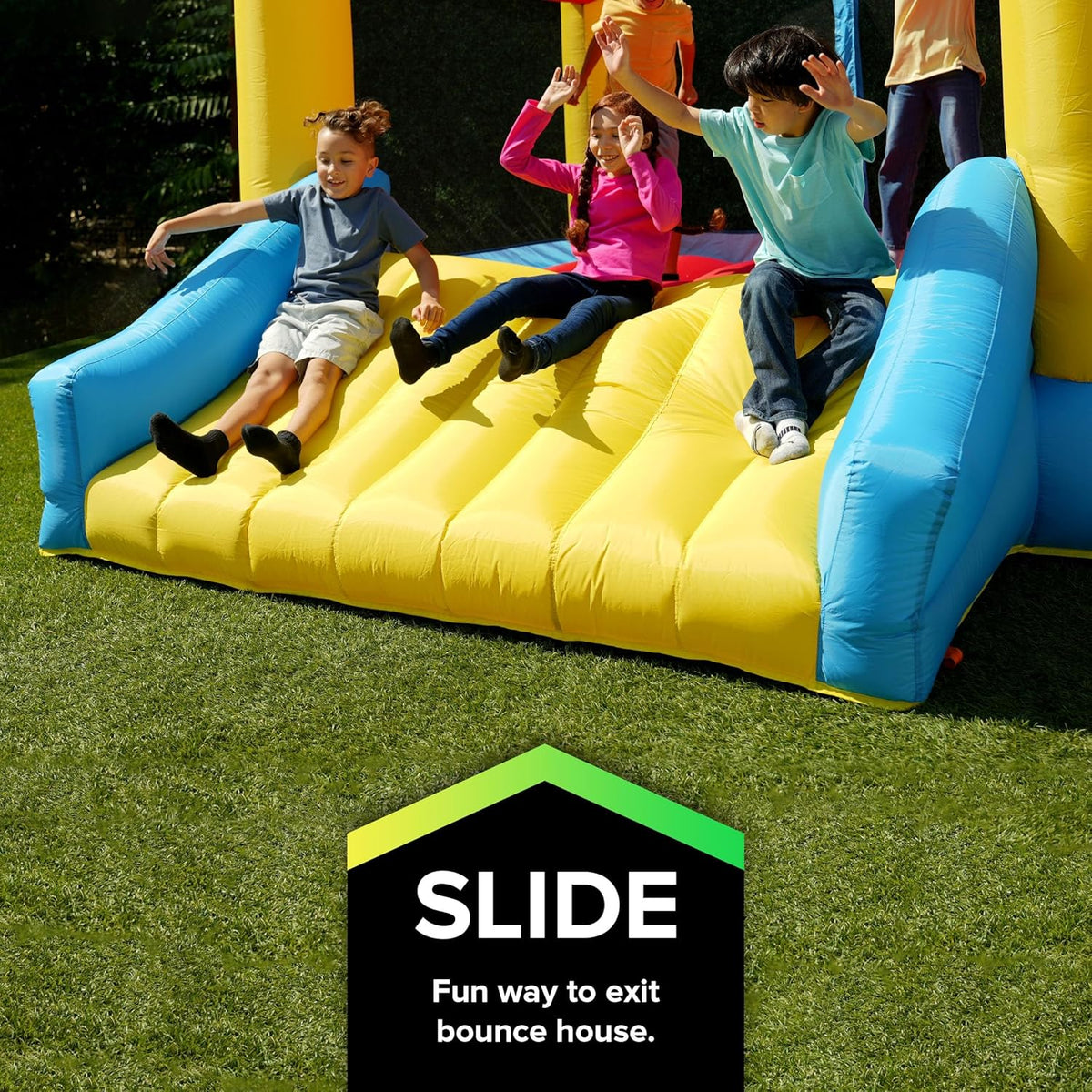 12.5' x 9.5' x 6.8' Inflatable Bounce House with Air Blower T6486