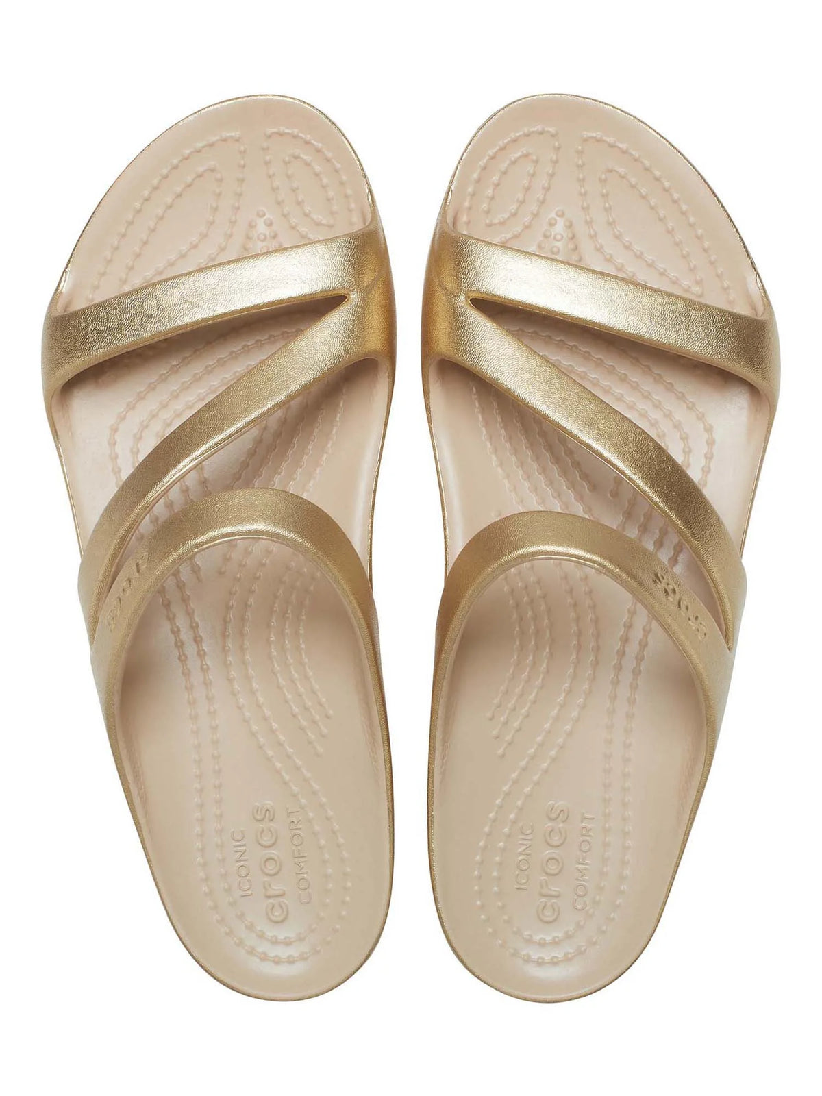 Women's Metallic Slide Sandals D543