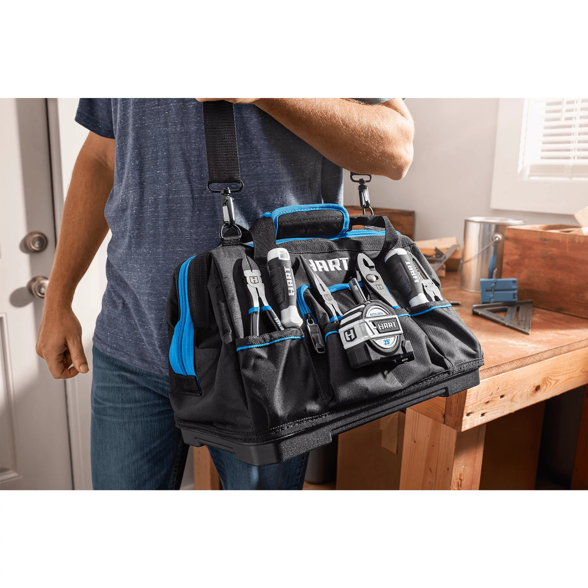 16-inch Hard Bottom Tool Bag X3370