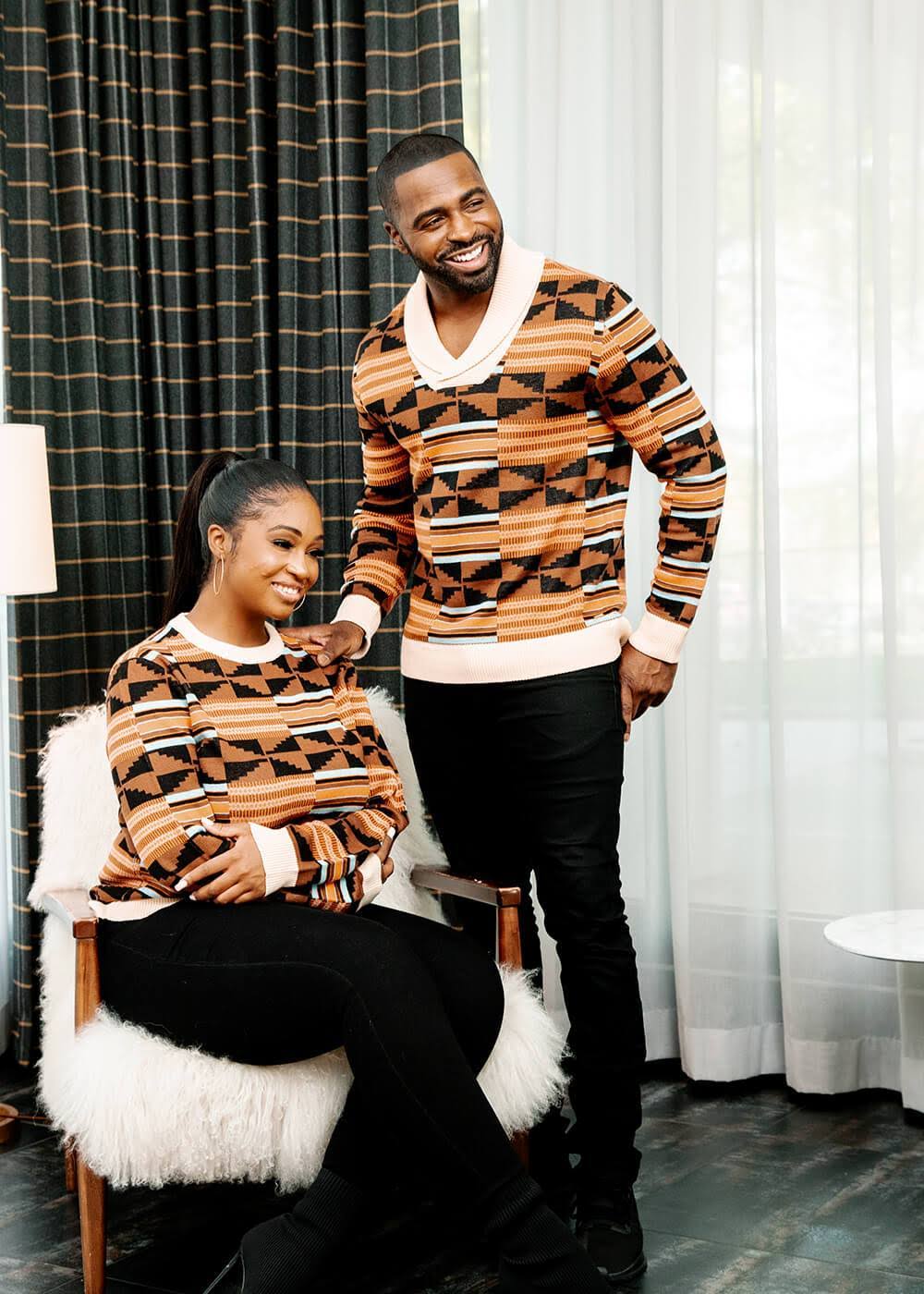 African Print Pull-Over X836