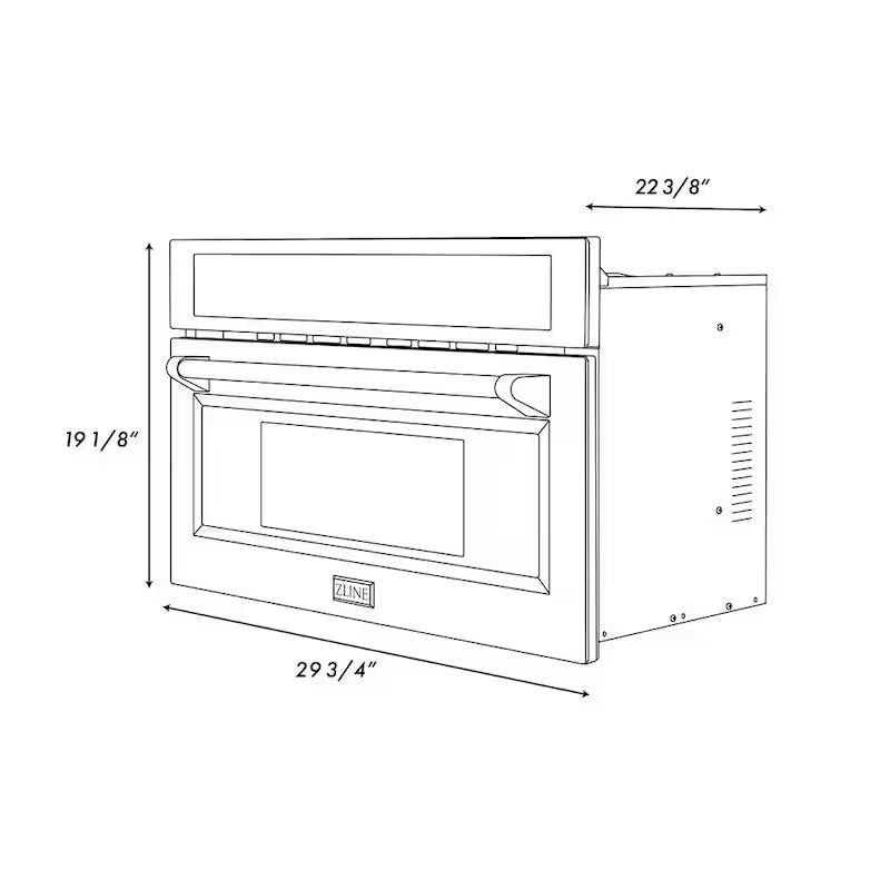 1000-Watt Built-In Microwave Oven in Stainless Steel Z676417