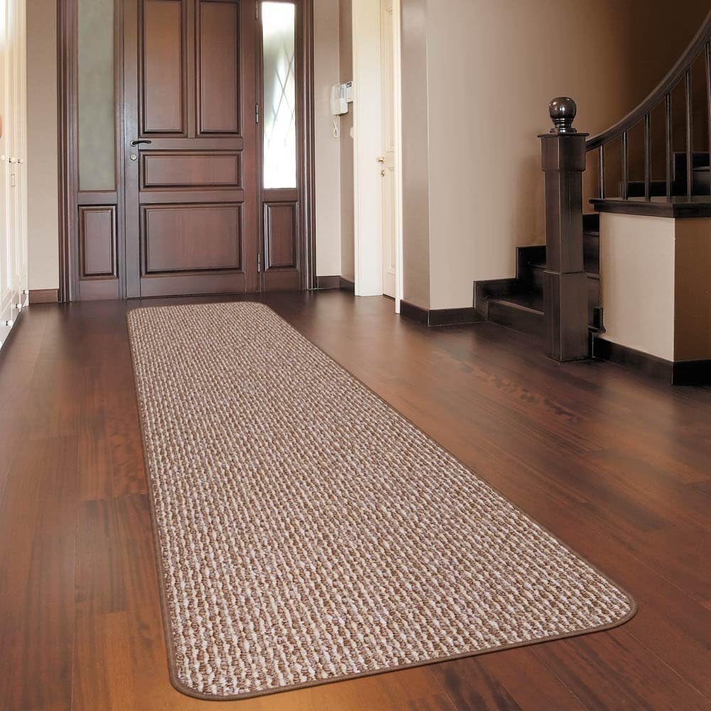 Skid-Resistant Carpet Runner - Praline Brown - 10 Feet X 27 Inches K446