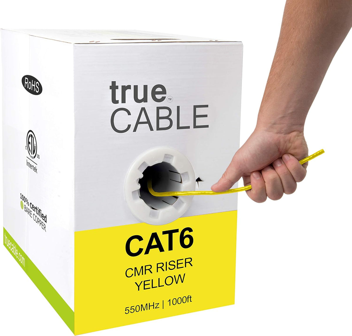 1000ft Purple 23AWG 4 Pair Solid Bare Copper Bulk Ethernet Cable K424