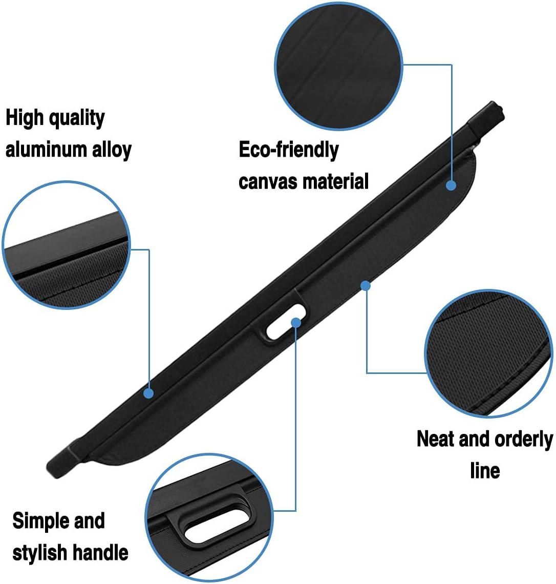 Retractable Rear Trunk Cargo Cover R438