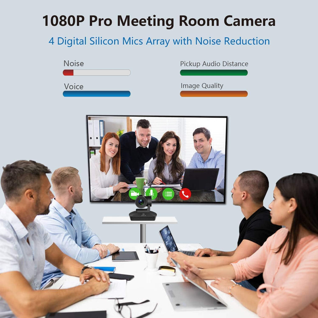 1080P PTZ Conference Room Camera with 4 Microphones Array B84102
