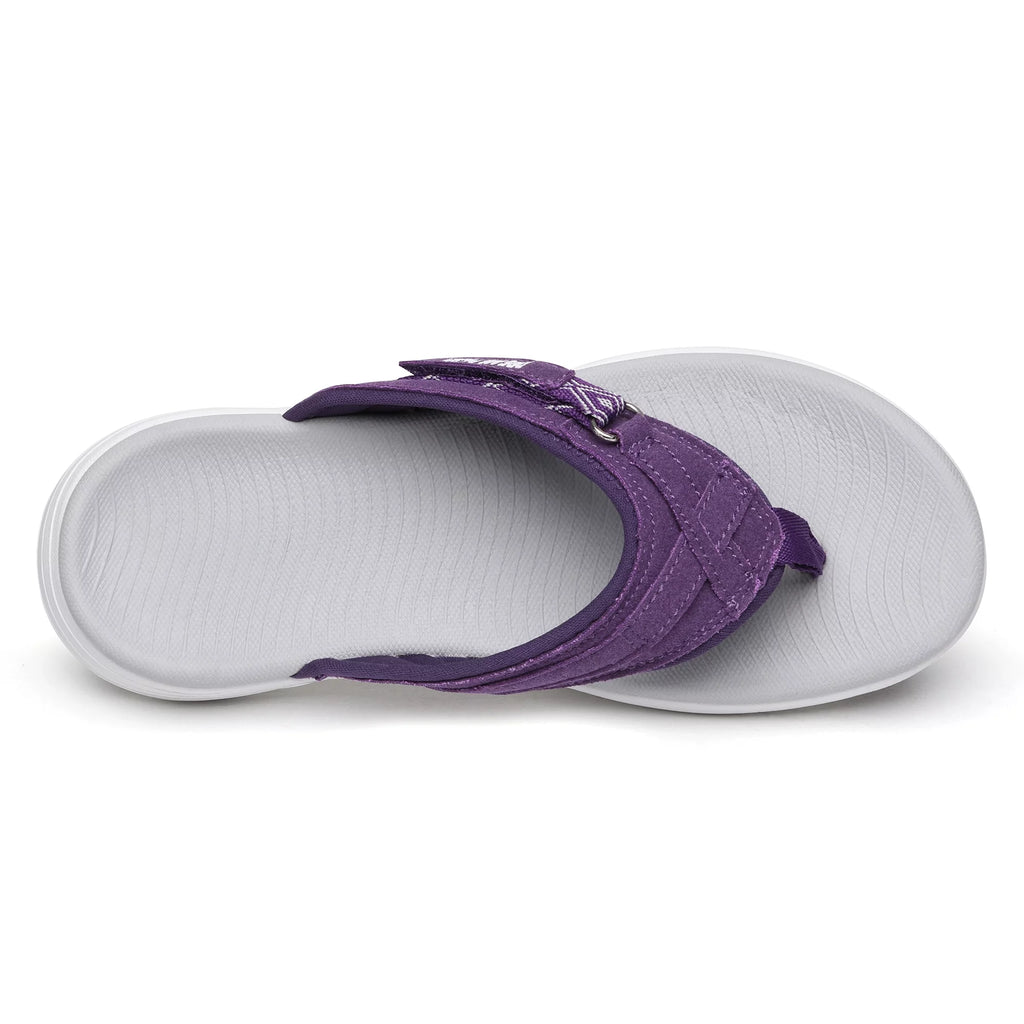 Women's Arch Support Soft Cushion Flip Flops Thong Sandals Slippers PURPLE Size 6 L53967
