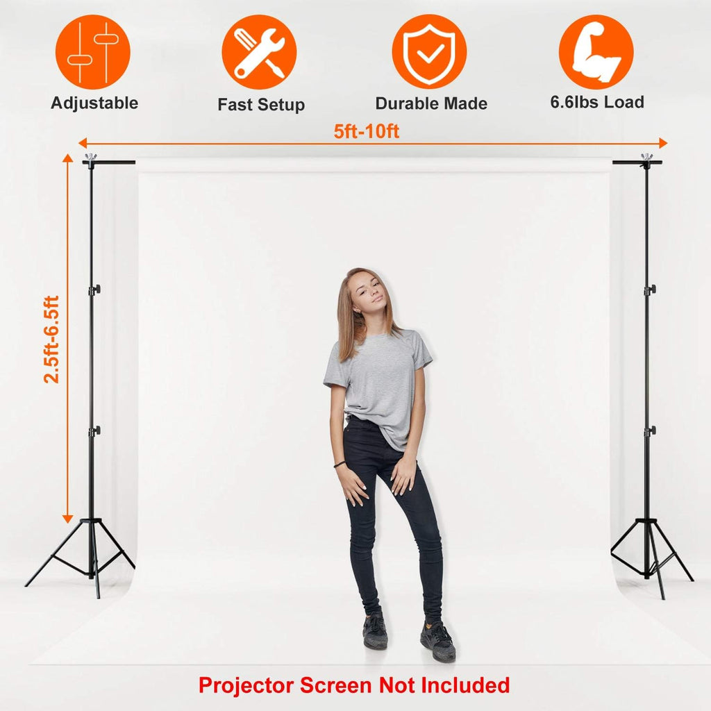 6.5x10ft Adjustable Photography Background Stand with Carry Bag H408