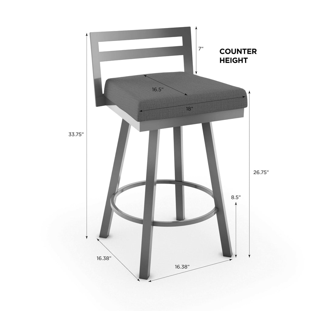 Copper Swivel Counter Stool X224339