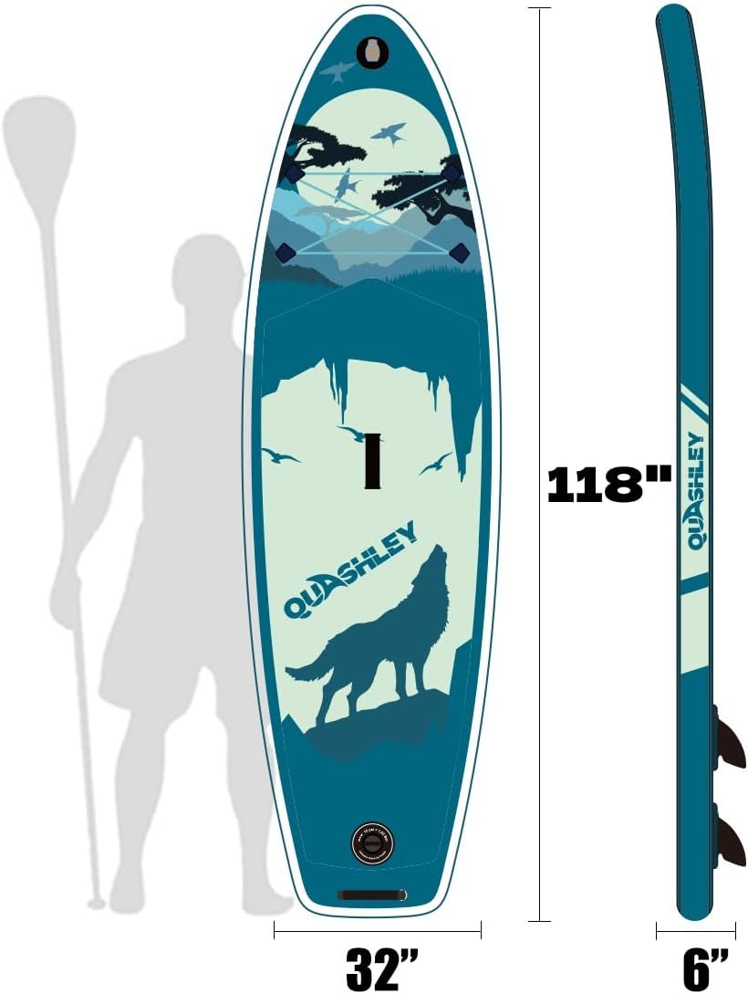 Inflatable Stand Up Paddle Board with Accessories, 11'x33 x6, Max 330lbs I615