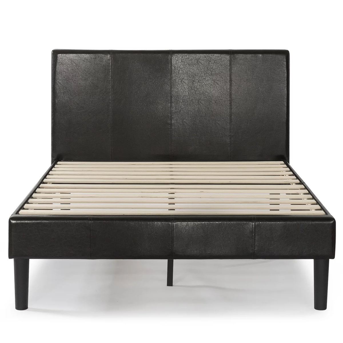 Queen Faux Leather Platform Bed Frame V484