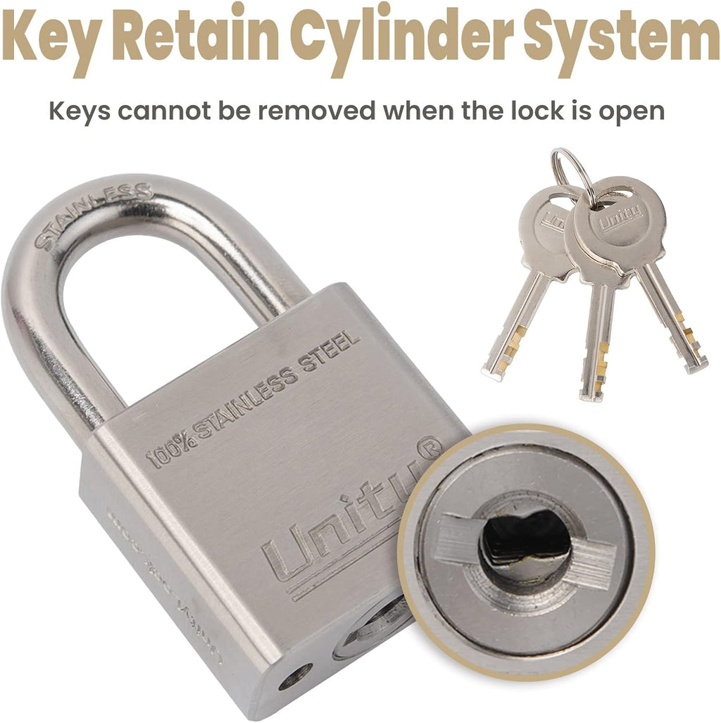 100% Stainless Steel Keyed Alike Marine Lock (5, 50mm) N424