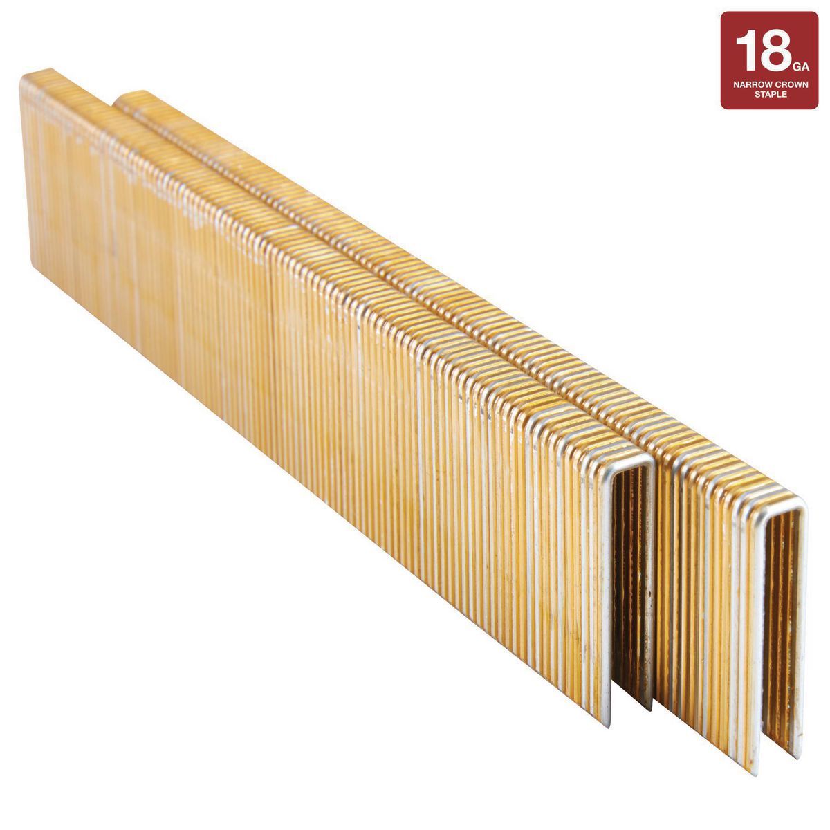 18 GA 1/4 in. Crown 1 in. Galvanized Staples, 2500 Piece W992