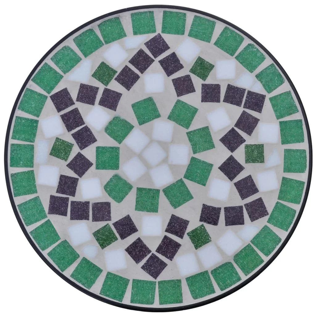 Green White Side Table C26059