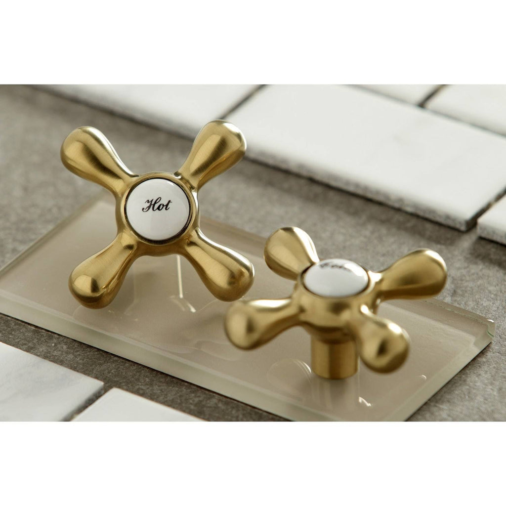 Polished Nickel Two Handle Wall Mount Kitchen Faucet H486817
