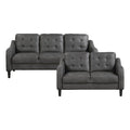 Gray 2-Piece Microfiber Sofa Set O4067
