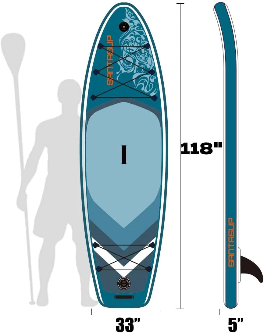 Inflatable Stand Up Paddle Board with Accessories, 11'x33 x6, Max 330lbs I615