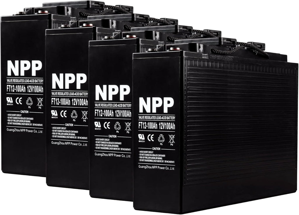 12V 150Ah Front Access AGM Deep Cycle SLA Battery (2 Pack) B46120