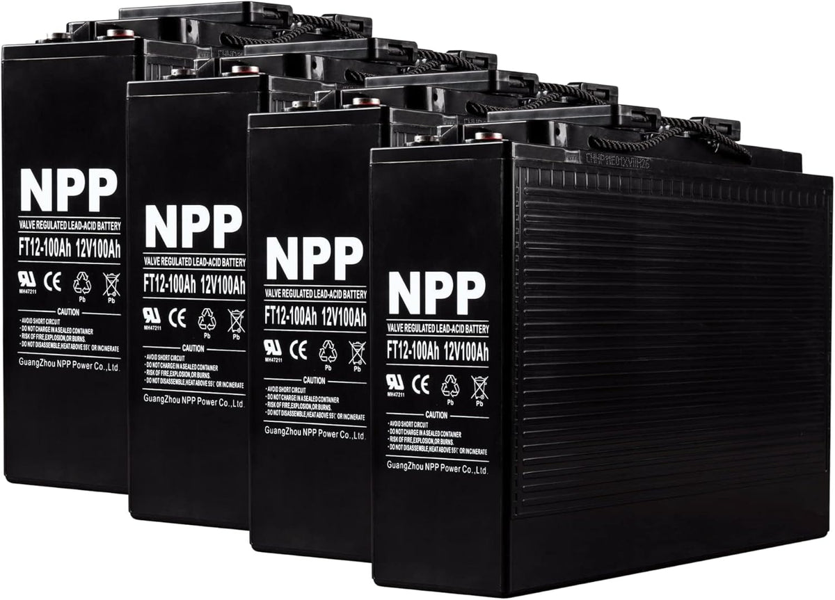 12V 150Ah Front Access AGM Deep Cycle SLA Battery (2 Pack) B46120