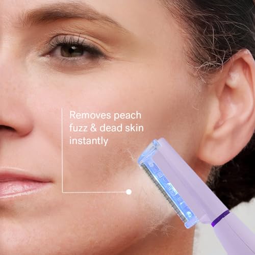 Dermaplane Razor with LED Light, 16 Blades & 2 Exfoliation Tips I6708