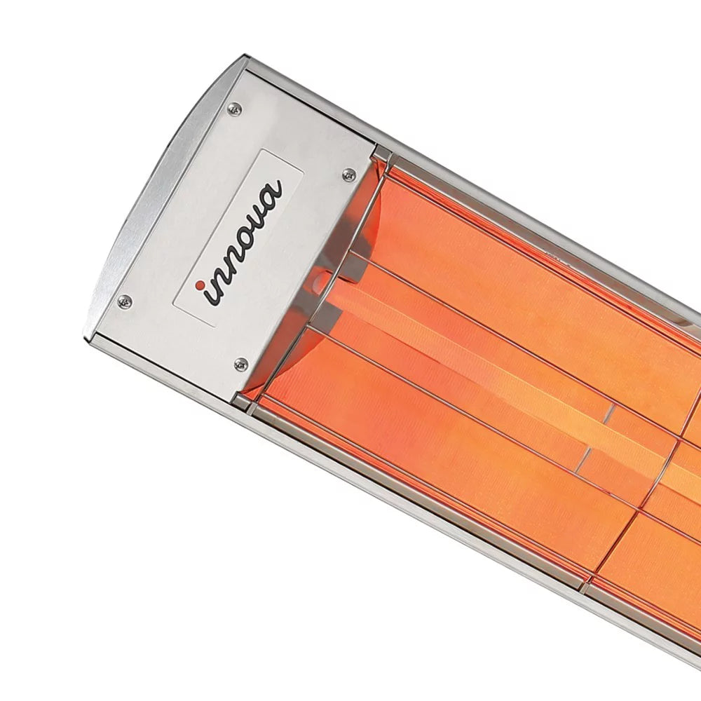 1500 Watt Electric Infrared Single Element Heater Stainless Steel Finish D4715