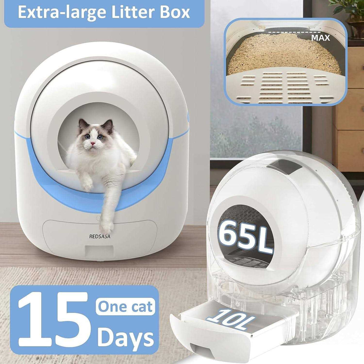 Self Cleaning Automatic Cat Litter Box X853172