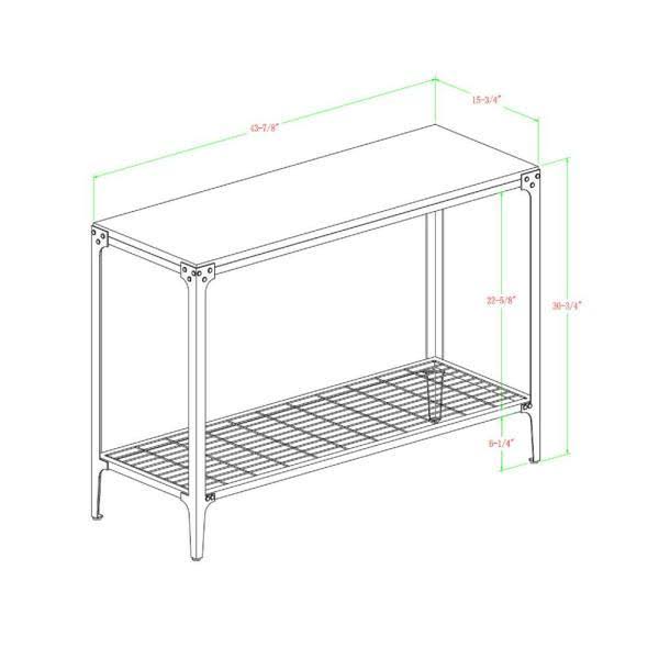 Rustic Wood Sofa Entry Table I439282