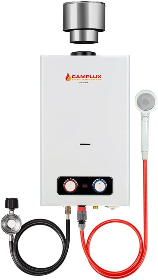 1.58 GPM Outdoor Propane Tankless Water Heater with S/S Rain Cap O15731