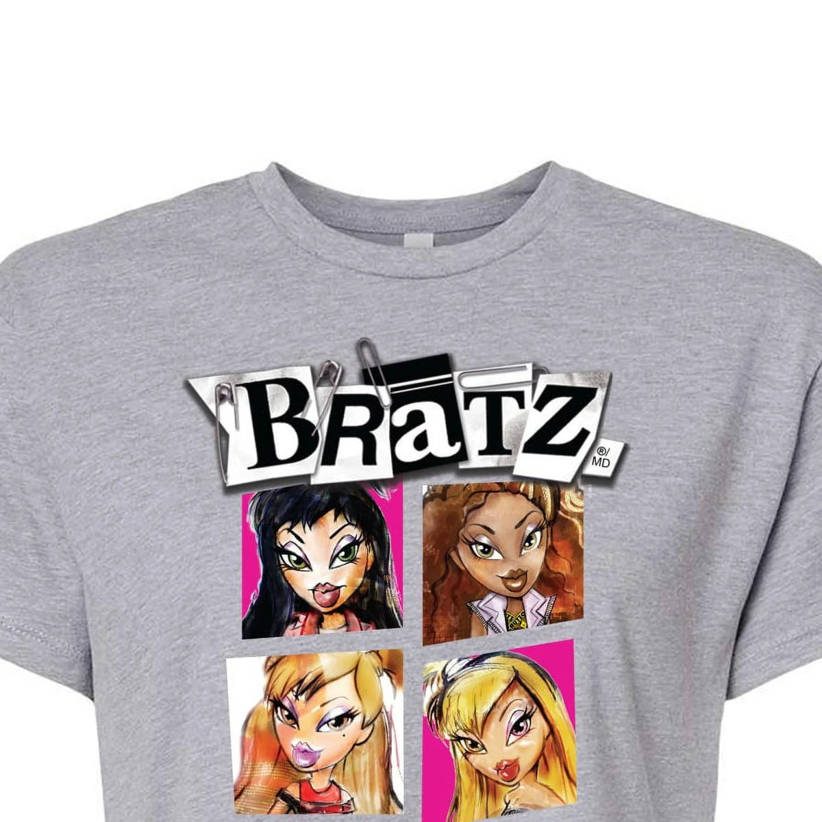 Juniors Cropped Cotton Blend T-Shirt N3988