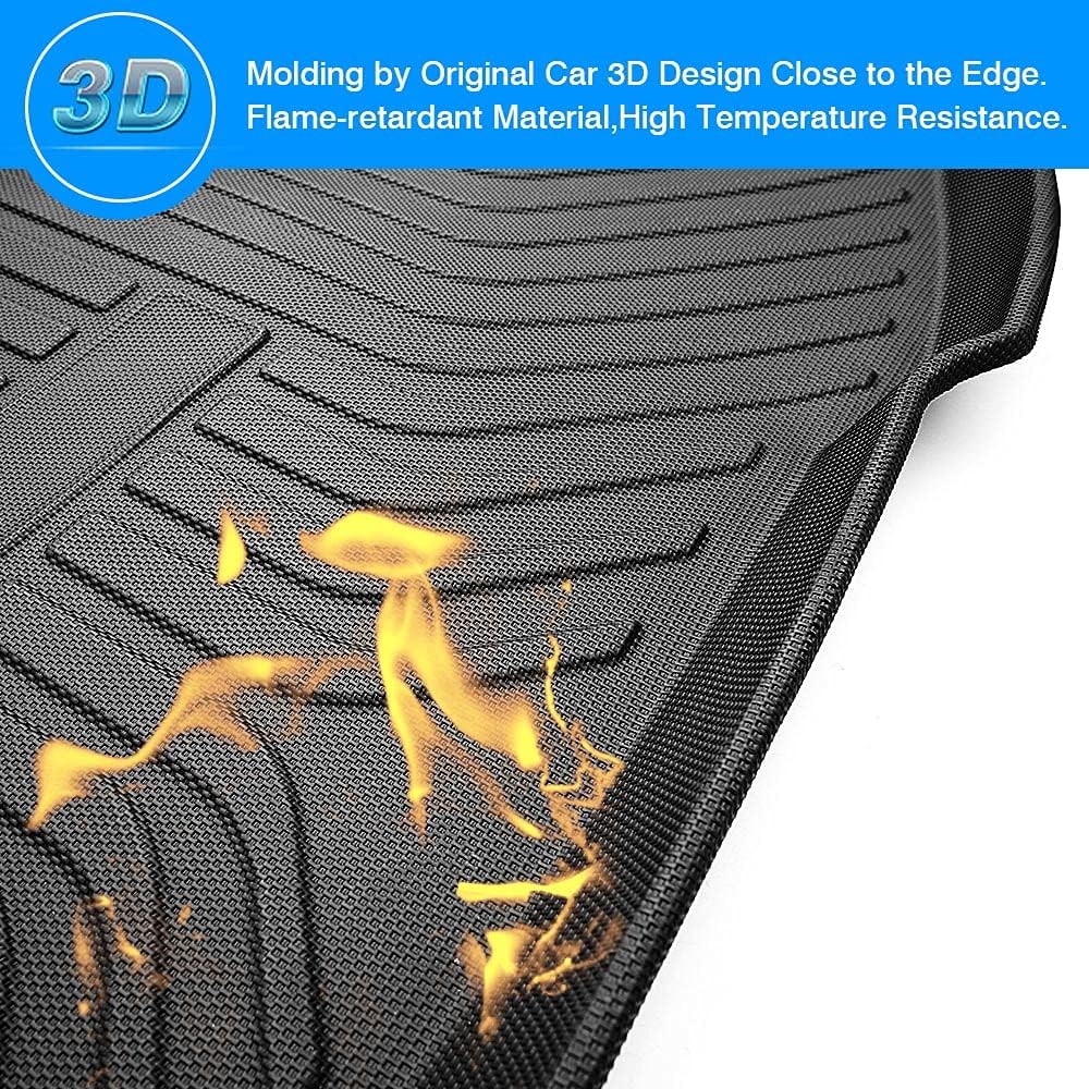Trunk Mat Honda Civic Sedan 2016-2021 All Weather TPO Rear Cargo Liner Pack of 2 Z9009
