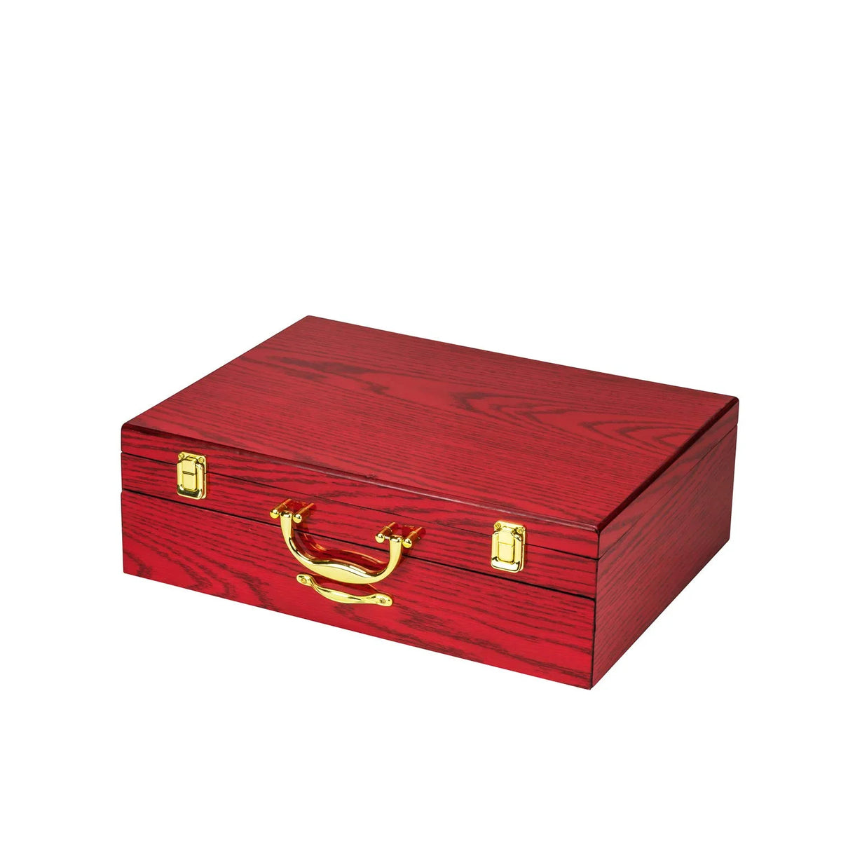 75-Piece 18/10 Stainless Steel Gold-Plated Cutlery Set with Wood Storage Case K38173